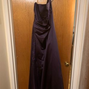 Purple beaded gown